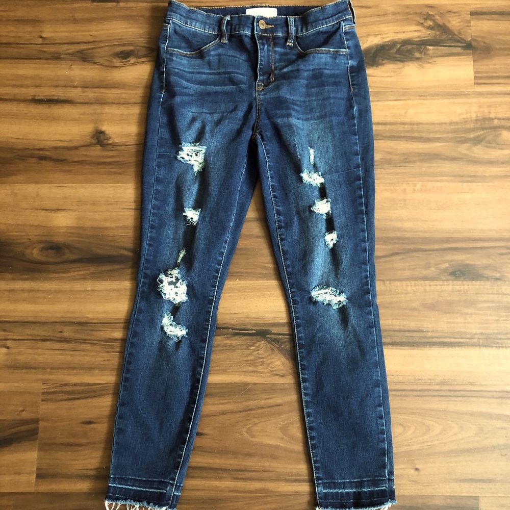 Pacsun ripped ankle jeans
